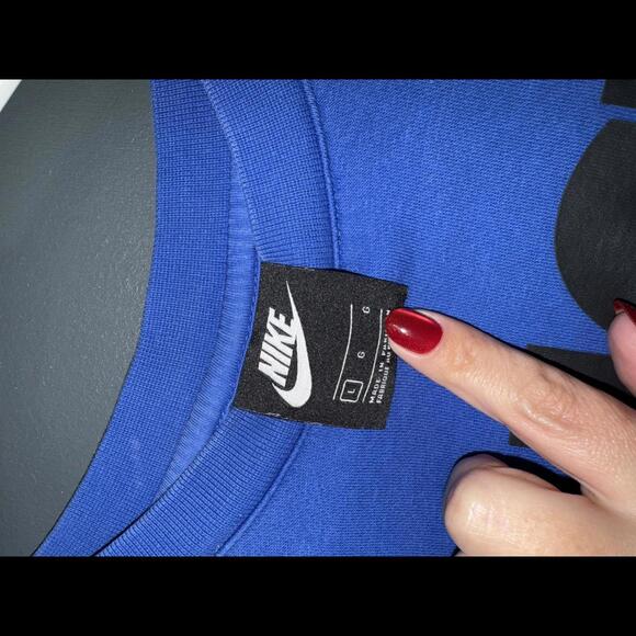 Nike Blue Just Do It Sweatshirt - Size L - Picture 3 of 5